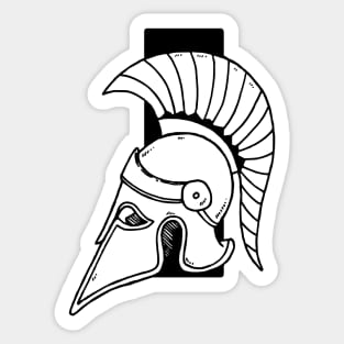 Greek Helmet 2 Sticker